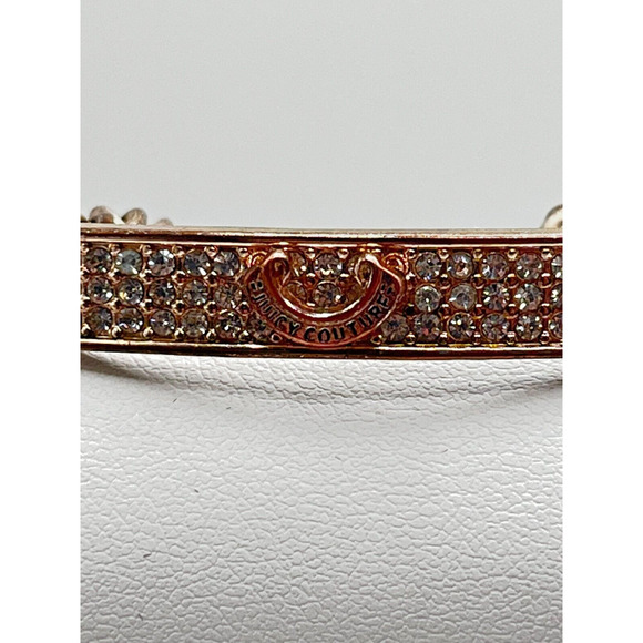Juicy Couture Rose Gold Bracelet Pave Stone Bar Bracelet - Picture 2 of 5
